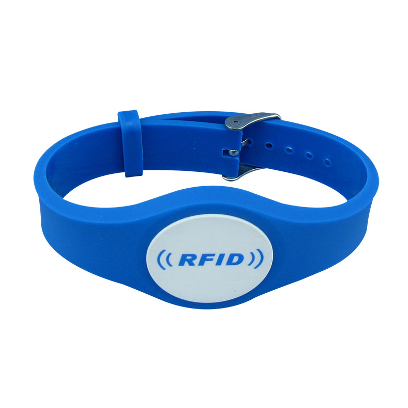 125KHZ आयडी स्लॅप RFID रबर Pvc रिस्टबँड